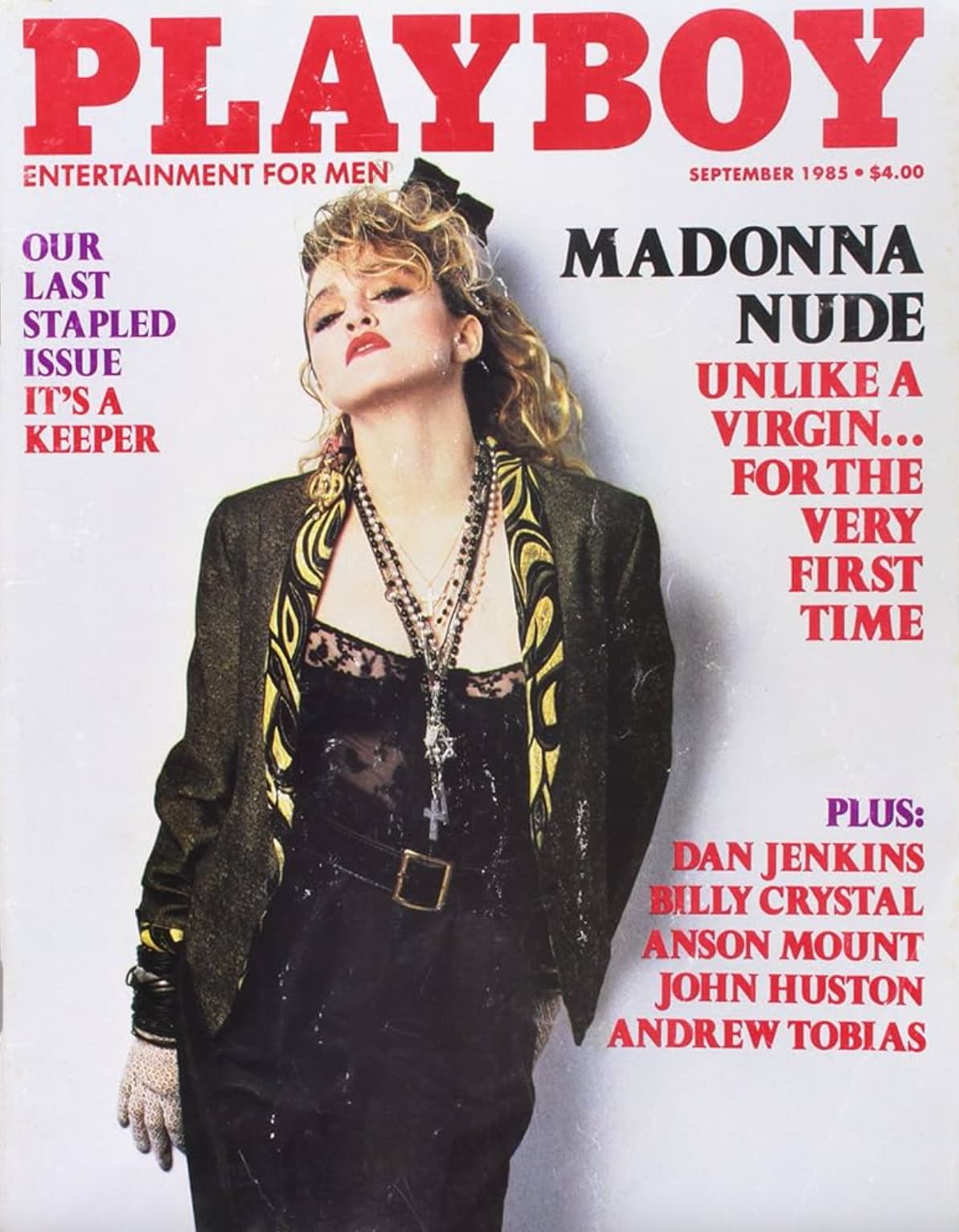 playboy madonna - Playboy Entertainment For Men Our Last Stapled Issue It'S A Keeper $4.00 Madonna Nude Un A Virgin... For The Very First Time Plus Dan Jenkins Billy Crystal Anson Mount John Huston Andrew Tobias